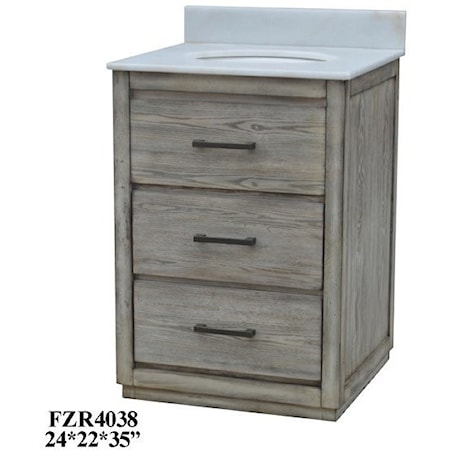 2 Drawer Vanity Sink